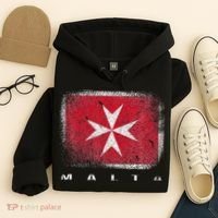 Maltese Cross Flag Malta Love Gift Souvenir Hoodie thumb 4