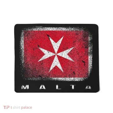 Maltese Cross Flag Malta Love Gift Souvenir Mousepad