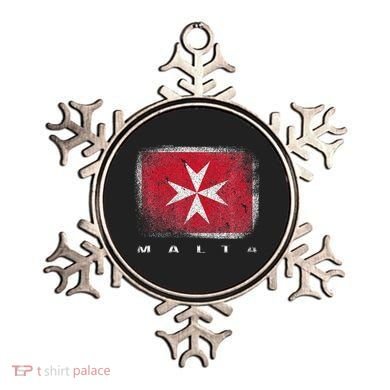 Maltese Cross Flag Malta Love Gift Souvenir Ornament