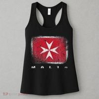 Maltese Cross Flag Malta Love Gift Souvenir Women's Tank Top thumb 3