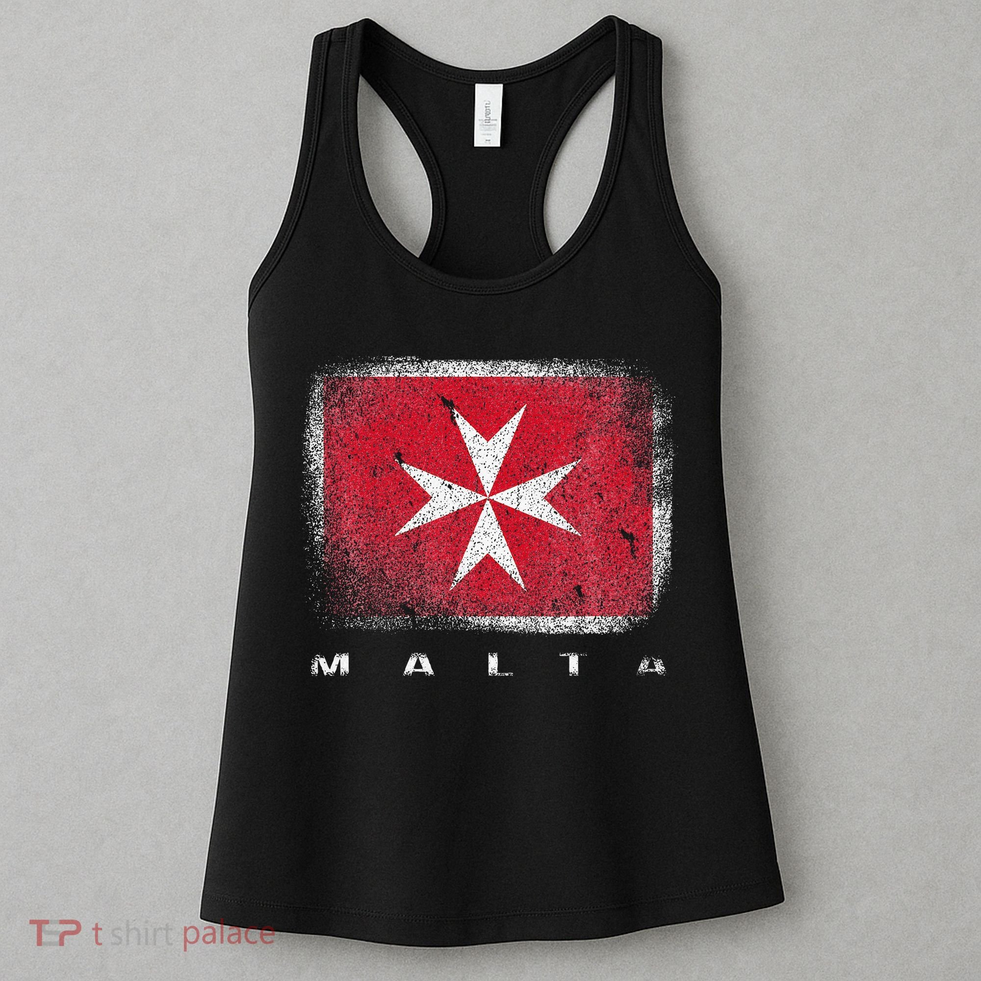 Maltese Cross Flag Malta Love Gift Souvenir Women's Tank Top