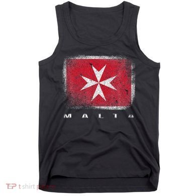 Maltese Cross Flag Malta Love Gift Souvenir Tank Top