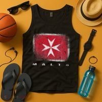 Maltese Cross Flag Malta Love Gift Souvenir Tank Top thumb 4
