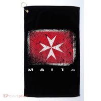 Maltese Cross Flag Malta Love Gift Souvenir Golf Towel thumb 0