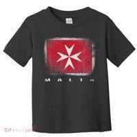 Maltese Cross Flag Malta Love Gift Souvenir Toddler T-Shirt thumb 0