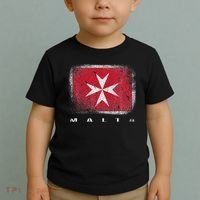 Maltese Cross Flag Malta Love Gift Souvenir Toddler T-Shirt thumb 2