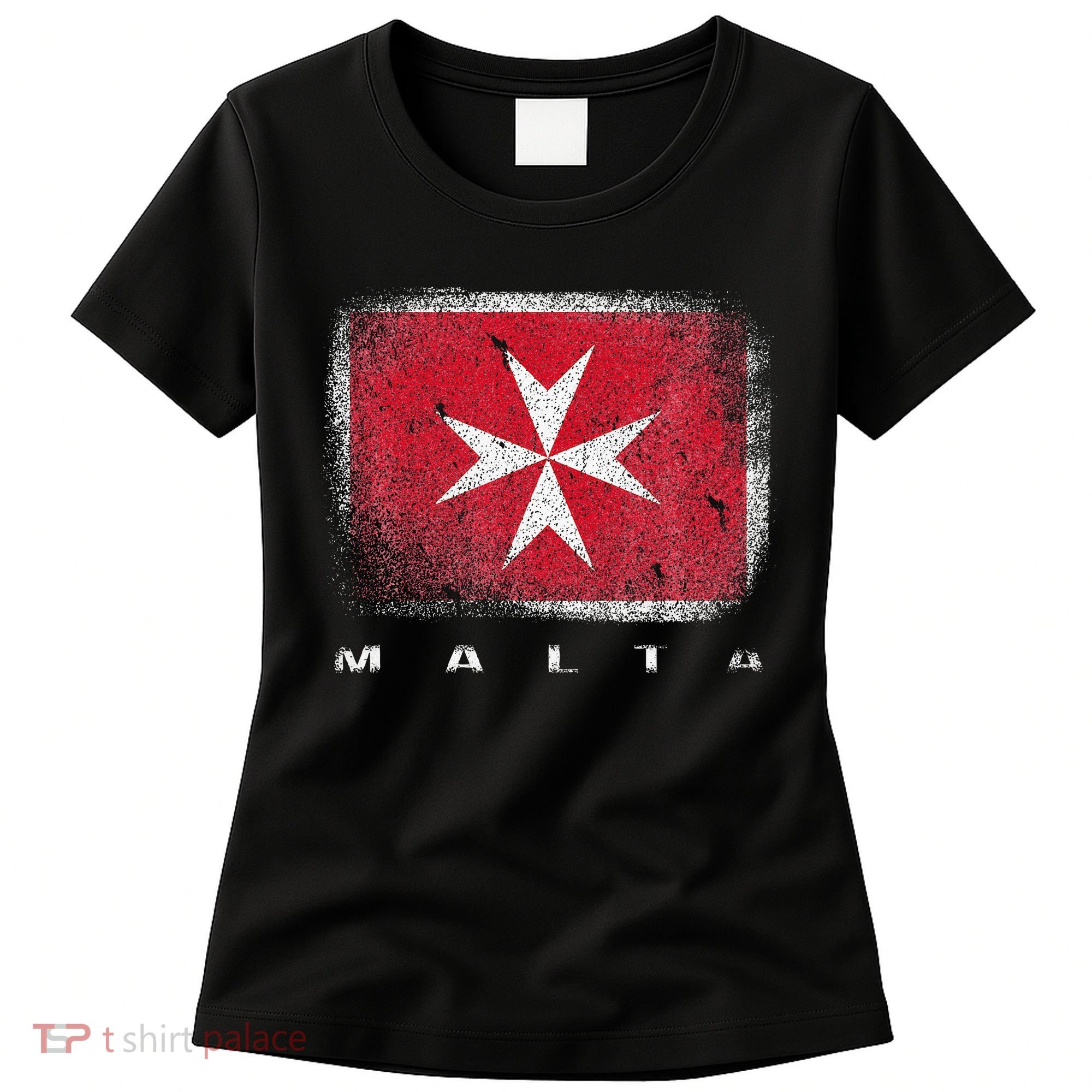 Maltese Cross Flag Malta Love Gift Souvenir Women's T-Shirt