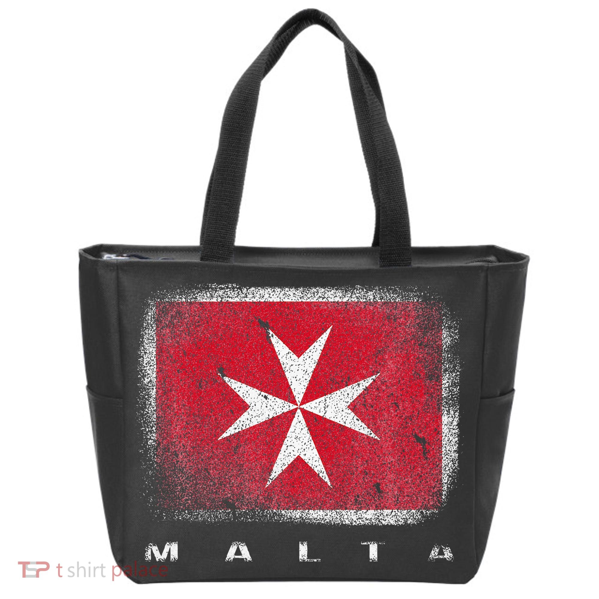 Maltese Cross Flag Malta Love Gift Souvenir Tote Bag