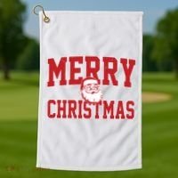 Merry Christmas Family Matching Outfit Golf Towel thumb 1