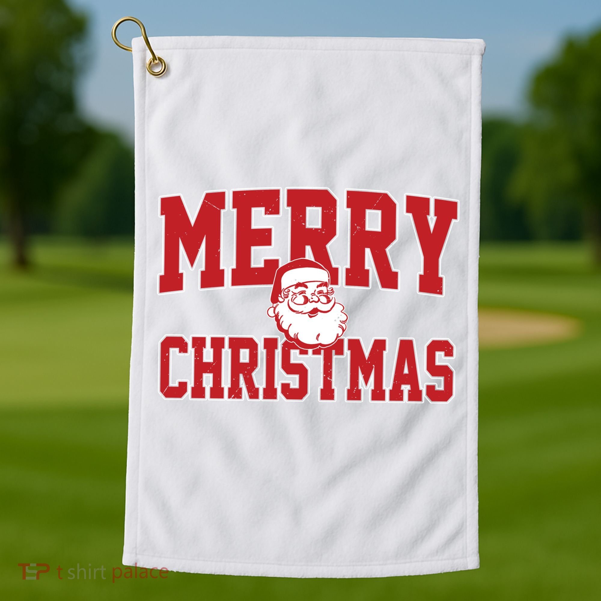 Merry Christmas Family Matching Outfit Golf Towel
