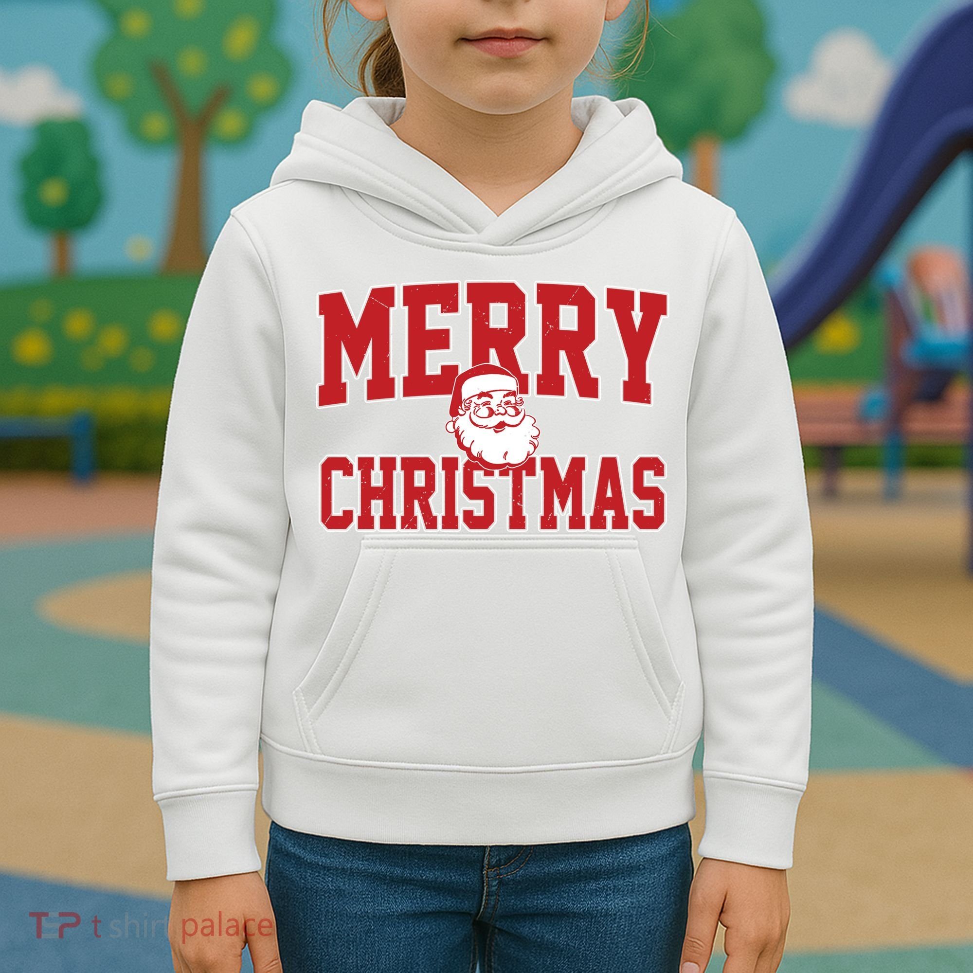 Merry Christmas Family Matching Outfit Kids Hoodie