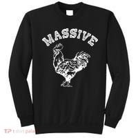 Massive Cock Funny Rooster Pun Adult Humor Joke Sweatshirt thumb 0
