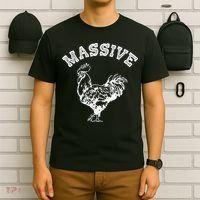 Massive Cock Funny Rooster Pun Adult Humor Joke T-Shirt thumb 6