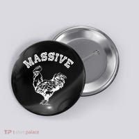 Massive Cock Funny Rooster Pun Adult Humor Joke Button thumb 0