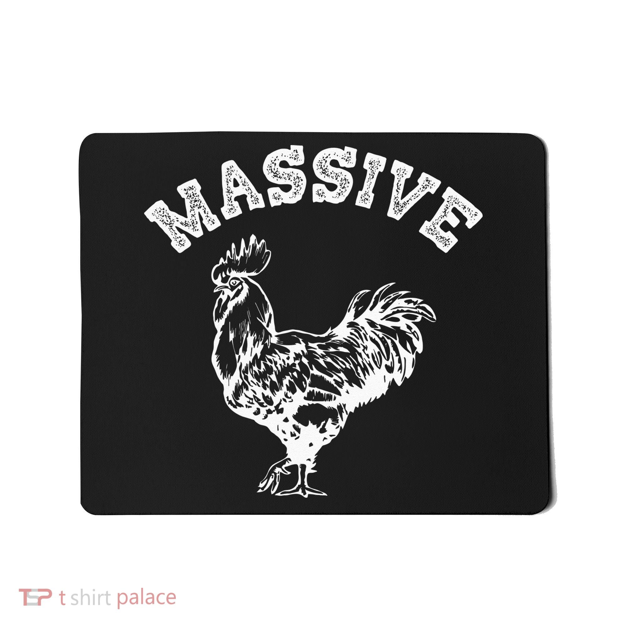 Massive Cock Funny Rooster Pun Adult Humor Joke Mousepad