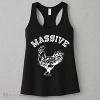 Massive Cock Funny Rooster Pun Adult Humor Joke Women's Tank Top thumb 3