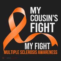 My Cousin's Fight My Fight Multiple Sclerosis Ms Warrior Gift Women's Sweatshirt thumb 2