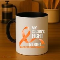 My Cousin's Fight My Fight Multiple Sclerosis Ms Warrior Gift Coffee Mug thumb 4