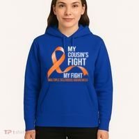 My Cousin's Fight My Fight Multiple Sclerosis Ms Warrior Gift Hoodie thumb 5