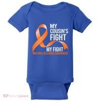 My Cousin's Fight My Fight Multiple Sclerosis Ms Warrior Gift Baby Bodysuit thumb 0