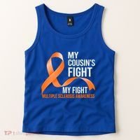 My Cousin's Fight My Fight Multiple Sclerosis Ms Warrior Gift Tank Top thumb 2
