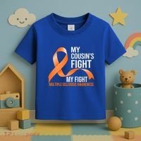 My Cousin's Fight My Fight Multiple Sclerosis Ms Warrior Gift Toddler T-Shirt thumb 3