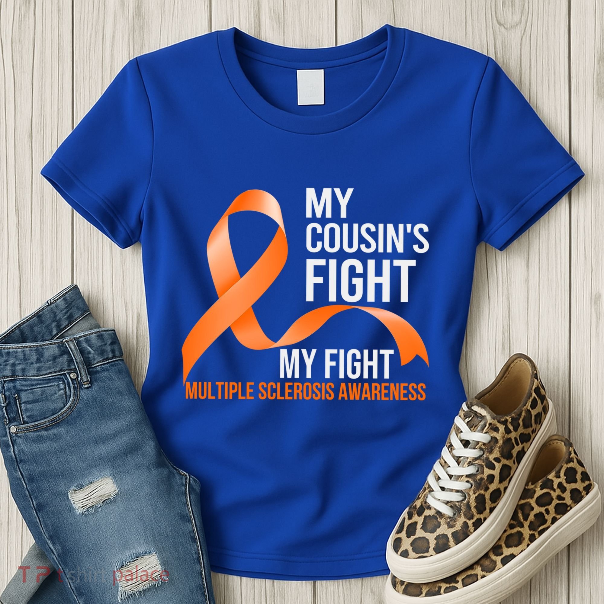 My Cousin's Fight My Fight Multiple Sclerosis Ms Warrior Gift Women's T-Shirt