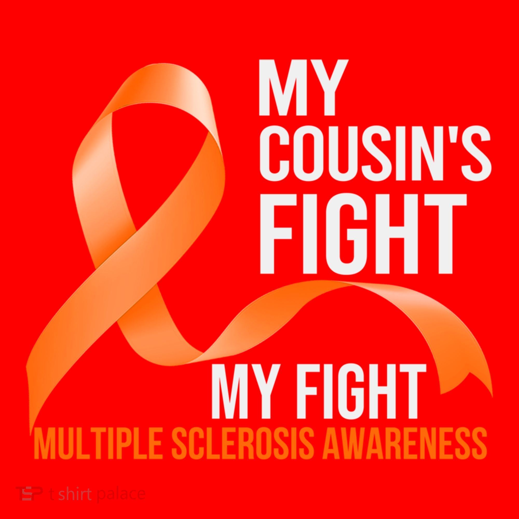 My Cousin's Fight My Fight Multiple Sclerosis Ms Warrior Gift Santa Hat