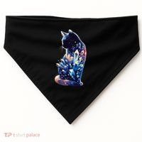 Mystical Cat Fusion Beautiful Celestial Unique USA-Made Doggie Bandana thumb 0