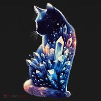 Mystical Cat Fusion Beautiful Celestial Unique Apron thumb 3