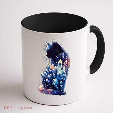 Mystical Cat Fusion Beautiful Celestial Unique Coffee Mug back
