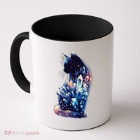 Mystical Cat Fusion Beautiful Celestial Unique Coffee Mug thumb 0