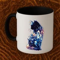 Mystical Cat Fusion Beautiful Celestial Unique Coffee Mug thumb 2