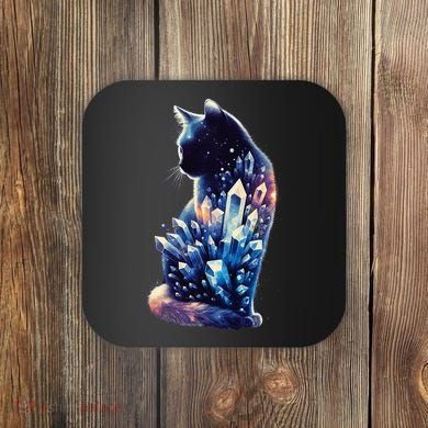 Mystical Cat Fusion Beautiful Celestial Unique Coaster