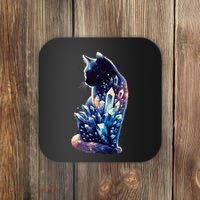 Mystical Cat Fusion Beautiful Celestial Unique Coaster thumb 0
