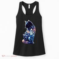 Mystical Cat Fusion Beautiful Celestial Unique Women's Tank Top thumb 0
