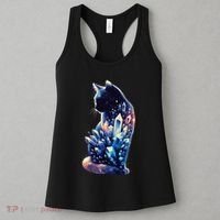 Mystical Cat Fusion Beautiful Celestial Unique Women's Tank Top thumb 3
