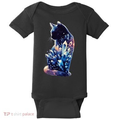 Mystical Cat Fusion Beautiful Celestial Unique Baby Bodysuit