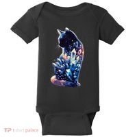 Mystical Cat Fusion Beautiful Celestial Unique Baby Bodysuit thumb 0