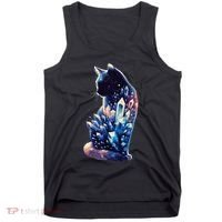 Mystical Cat Fusion Beautiful Celestial Unique Tank Top thumb 0