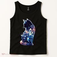 Mystical Cat Fusion Beautiful Celestial Unique Tank Top thumb 2