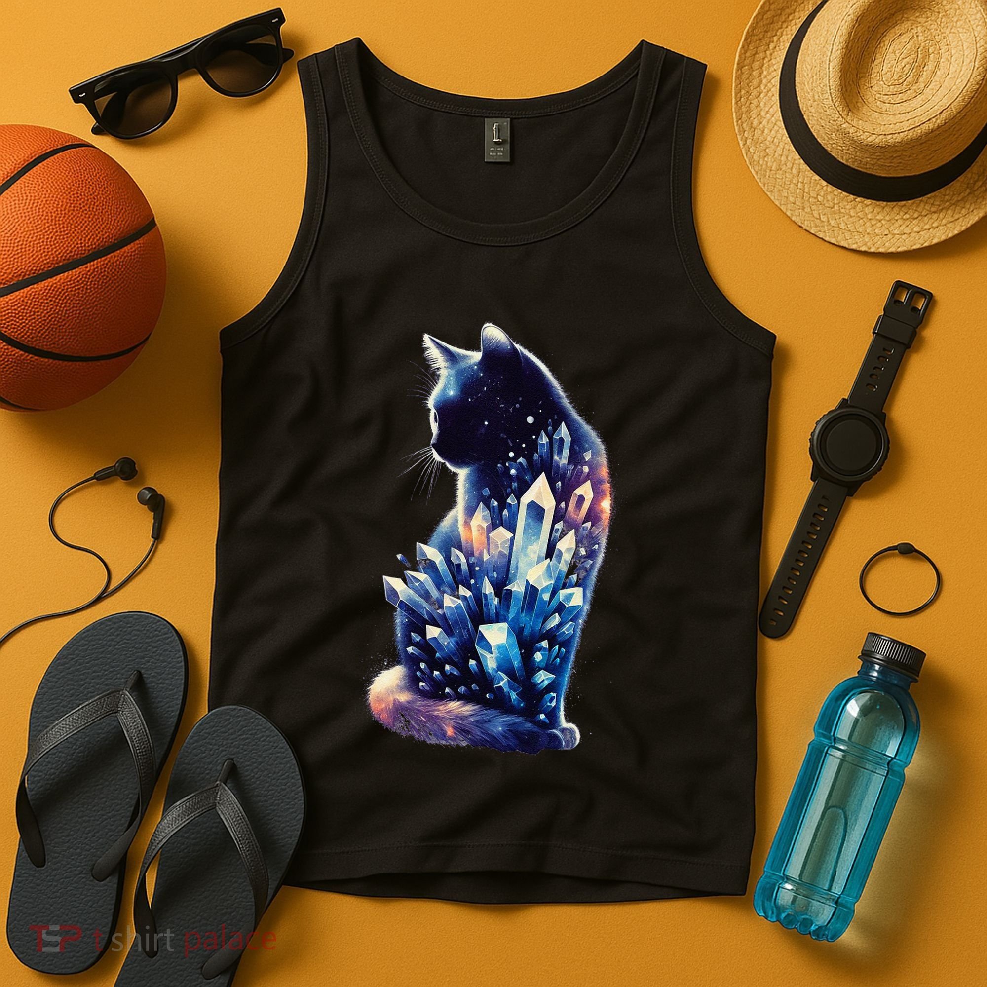 Mystical Cat Fusion Beautiful Celestial Unique Tank Top