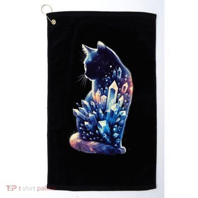 Mystical Cat Fusion Beautiful Celestial Unique Golf Towel