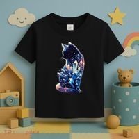 Mystical Cat Fusion Beautiful Celestial Unique Toddler T-Shirt thumb 3