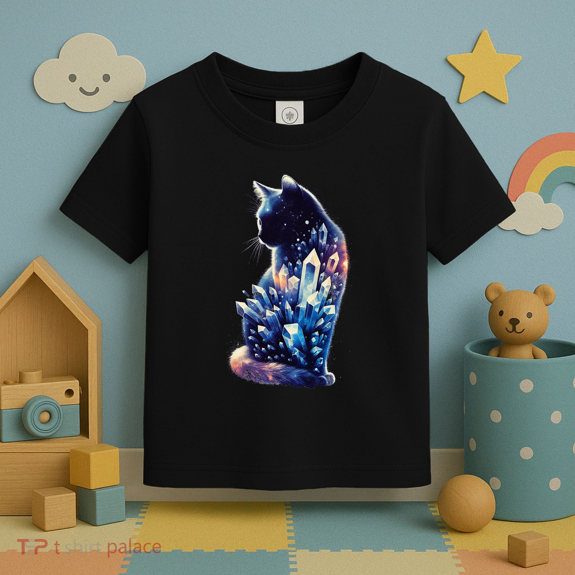 Mystical Cat Fusion Beautiful Celestial Unique Toddler T-Shirt
