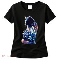 Mystical Cat Fusion Beautiful Celestial Unique Women's T-Shirt thumb 0