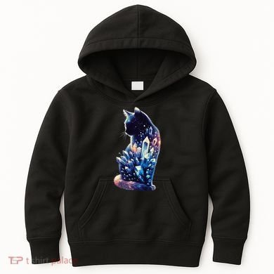 Mystical Cat Fusion Beautiful Celestial Unique Kids Hoodie