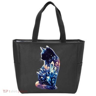 Mystical Cat Fusion Beautiful Celestial Unique Tote Bag