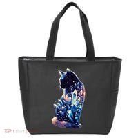 Mystical Cat Fusion Beautiful Celestial Unique Tote Bag thumb 0