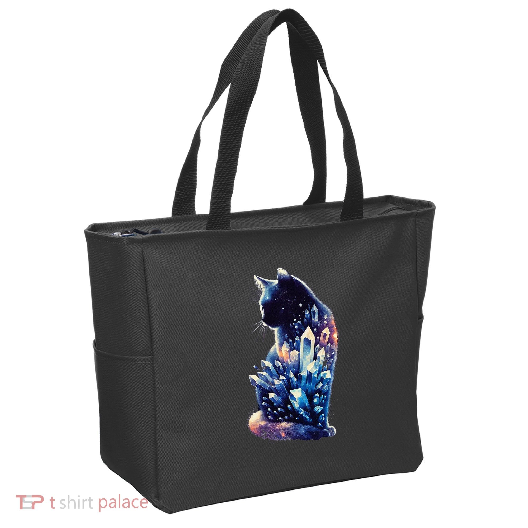 Mystical Cat Fusion Beautiful Celestial Unique Tote Bag